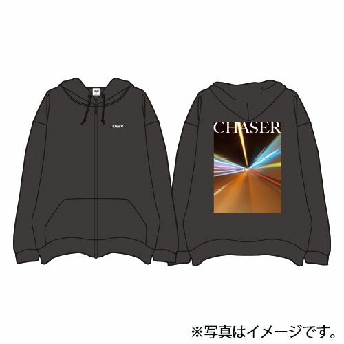 CHASER」ジップパーカー（ブラック） | OWV ONLINE STORE