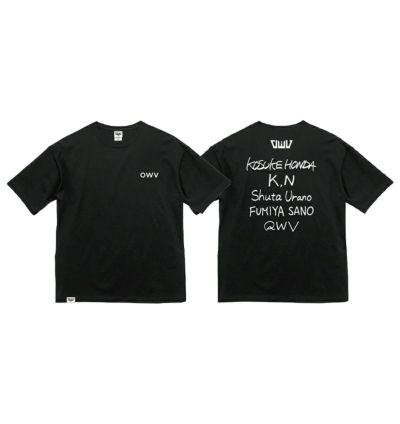 メンバー直筆ネーム入り OWV×QWV BIGシルエットTシャツ | OWV ONLINE STORE